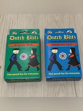Dutch Blitz Original Pack + Expansion Pack Bundle Set - Opened & Unplayed